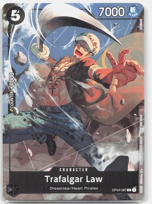Trafalgar Law (Welcome Pack Vol. 1) OP04-087 Normal One Piece Promotion Card NM