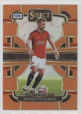 2023-24 Panini Select FIFA Terrace Orange Prizm 17/49 Bruno Fernandes #16 13m8