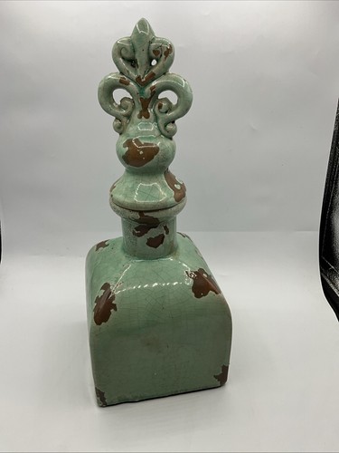 Rustic Stoneware Bottle Jar With Stopper Decorative (SN) - Picture 11 of 24