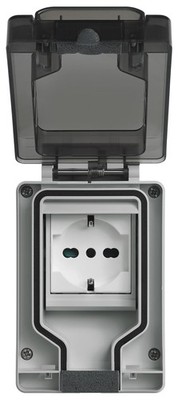 14962.U Plana Steckdose Sicury 2P+T 16 A 250 V~ Universal italienischer Stand...