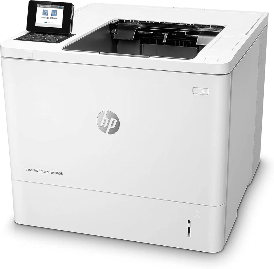 HP LaserJet Enterprise M608 Monochrome Printer With Toner 65 ppm Tested - Image 2 of 4