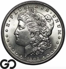 1903 Morgan Silver Dollar Coin, Flashy White Gem BU++