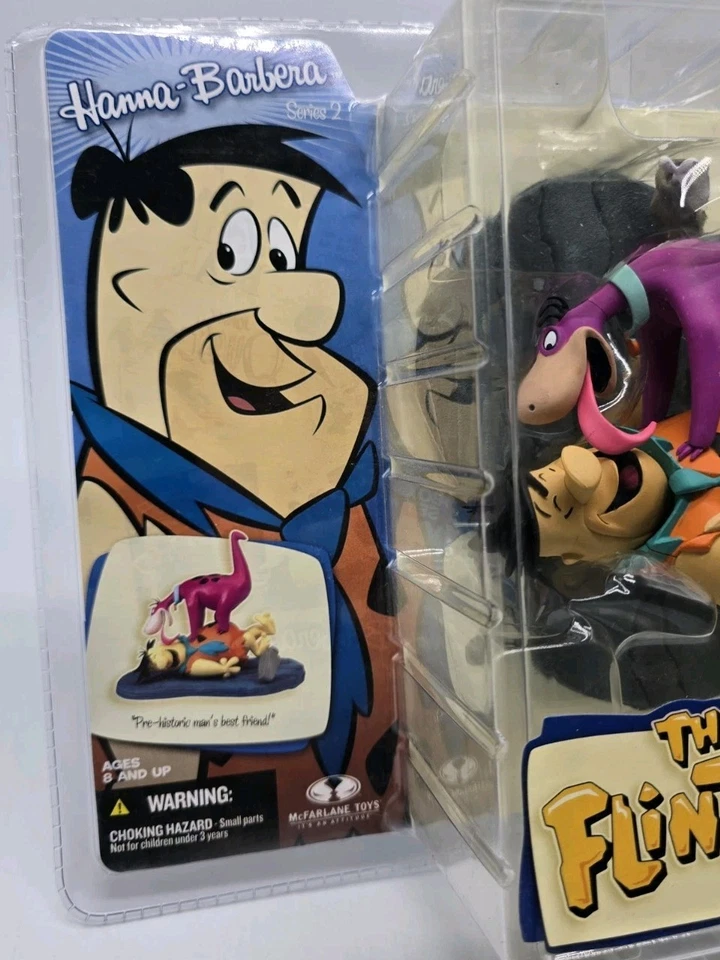 McFarlane Toys Hanna-Barbera Serie 2 Los Picapiedra Fred & Dino De colección NUEVO SELLADO Foto 4 de 4