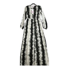 Buddy Love Maxi Dress Large Animal Print  Multicolor Romantic Preppy Green Cream