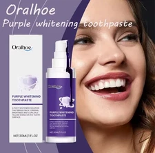 Oralhoe Purple Whitening Toothpaste Color Corrector Promote Oral Health Mint Rem
