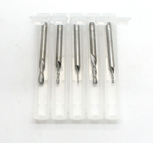 TMAX 5-teiliges Hartmetall Downcut Inlay Router Bits Set: 1/8 Zoll 3/32 Zoll 1/16 Zoll 3/64 Zoll 1/32 Zoll - Bild 2 von 4