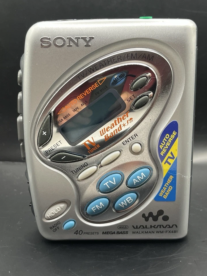 Sony Walkman WM-FX481 FM/AM Radio Cassette Reproductor de Cinta NUEVO CINTURÓN Probado y Funciona Foto 2 de 4