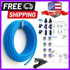 Pu Air Line Kit 8mm Or 516in Od X 5mm Id 32.8ft Blue Flexible Hose With Pu...