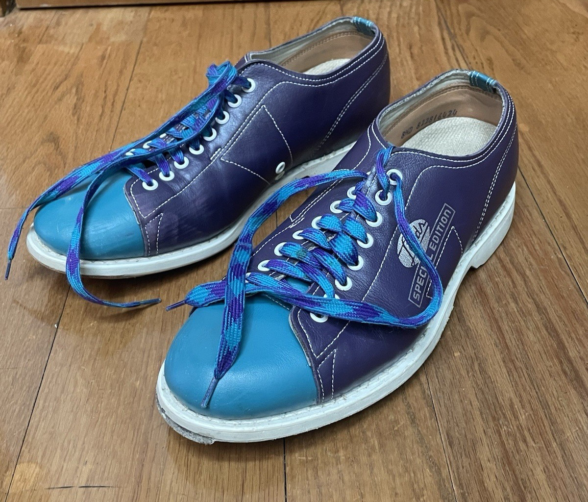 Purple Teal Men Size 8.5