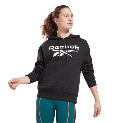 Reebok Womens Plus Big Hoodie Black Size 2X