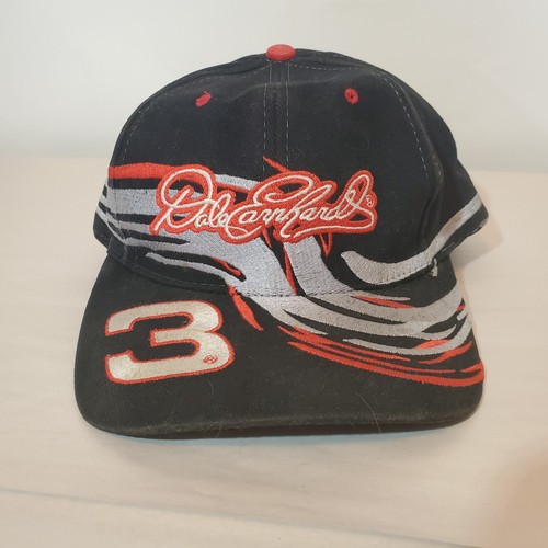 Cappello Dale Earnhardt #3 nero GM Goodwrench NASCAR Chase autentico vintage - Foto 8 di 8