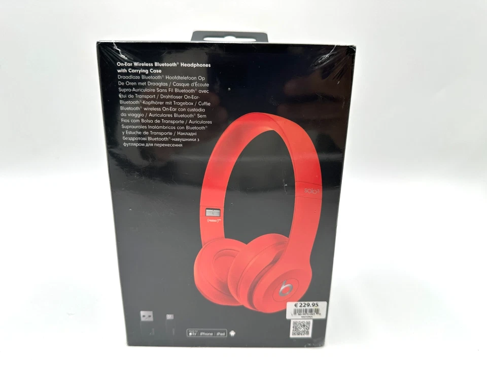 Beats Solo3 Wireless – (PRODUCT)RED Special Edition – MX472ZM/A – Neu & OVP - Bild 3 von 4