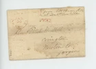 Mr Fancy Cancel Stampless Walthourville Geo Covington Georgia Free 1841 FLS #186