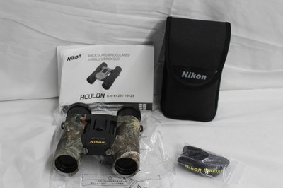 Nikon Aculon A30 10x25mm Roof Prism Binoculars, TrueTimber Camo
