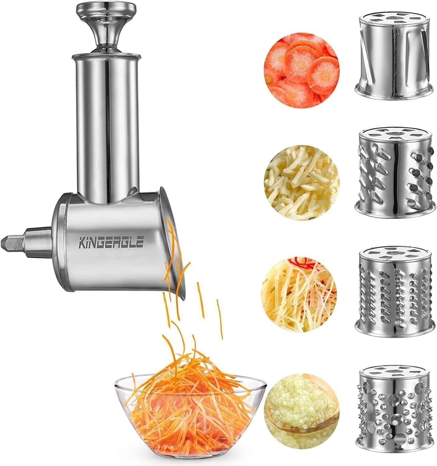 KitchenAid Stainless Steel Slicer Shredder Attachment for Stand Mixers  