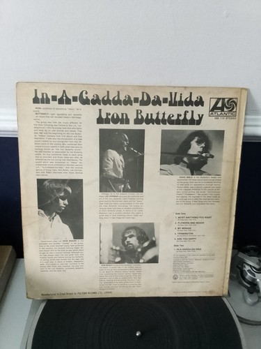 IRON BUTTERFLY - IN-A-GADDA-DA-VIDA - 1968 Vinyl VG - Picture 2 of 4