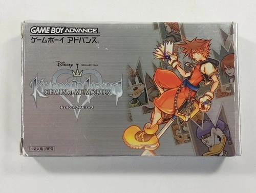 KINGDOM HEARTS CHAIN OF MEMORIES NINTENDO GAMEBOY ADVANCE (GBA) JAPAN (COMPLETE 