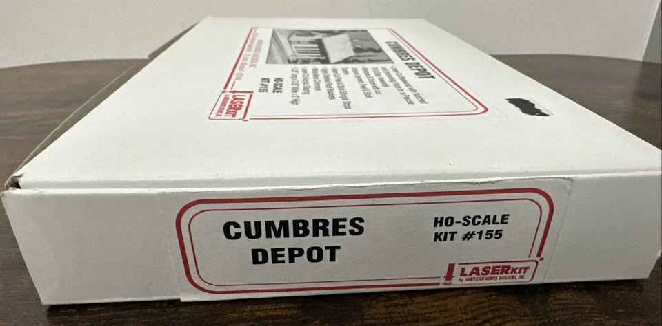 American Model Builders LaserKit HO Kit #155 Cumbres Depot (D&RGW) HOn3 NIB - Image 2 of 4