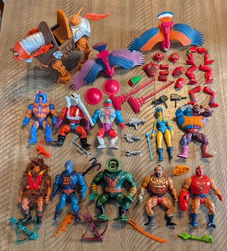 Vintage 1980s Masters Of The Universe Figure Complete Weapon Lot Birds Stridor