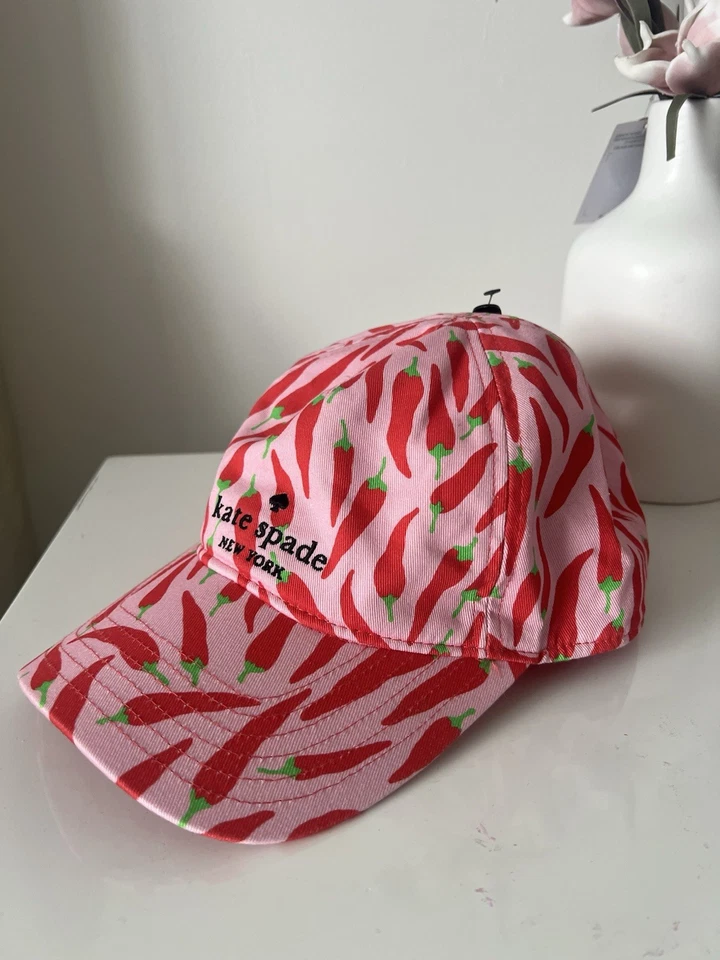 Gorra de Béisbol Kate Spade Chili Peppers Sombrero Clavel Pálido Rosa Nueva Con Etiquetas Nueva Con Etiquetas Foto 2 de 4