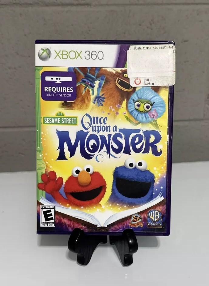 Sesame Street Once Upon A Monster Xbox 360 Microsoft Preschool