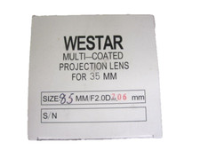 Westar 85mm FL F2.0 35mm Cine Projector Lens New MIB 