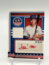 2023 Panini USA Baseball Stars & Stripes USA National Team Joe McGee AUTO MEM RC