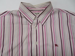 burberry shirt mens pink
