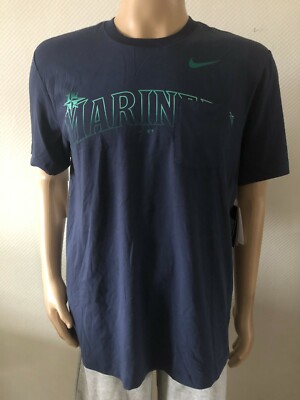 MLB Nike Herren Seattle Mariners T-Shirt Blau Gr. L 44B