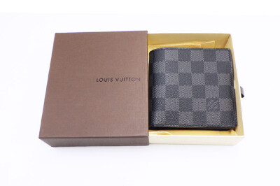 ○Louis Vuitton M62664 Portefeuille Marco Damier Graphite Bifold
