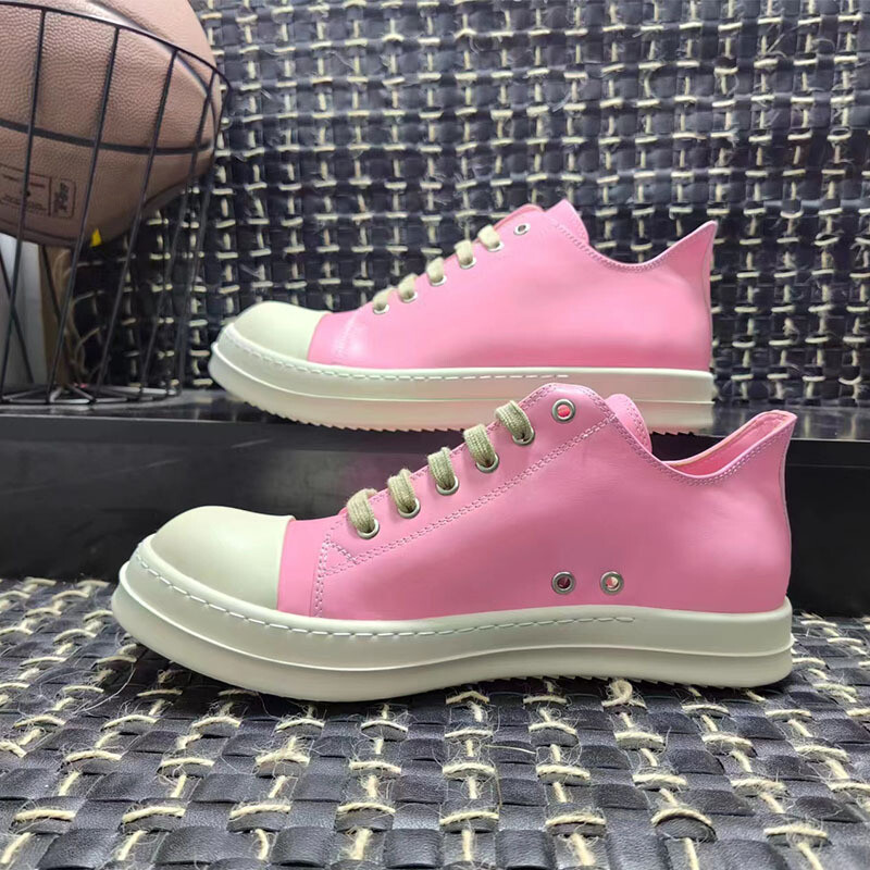 SAOLA r)i)c)k Owens Scarpe basse stringate suola spessa tavola elevatrice per uomo e donna