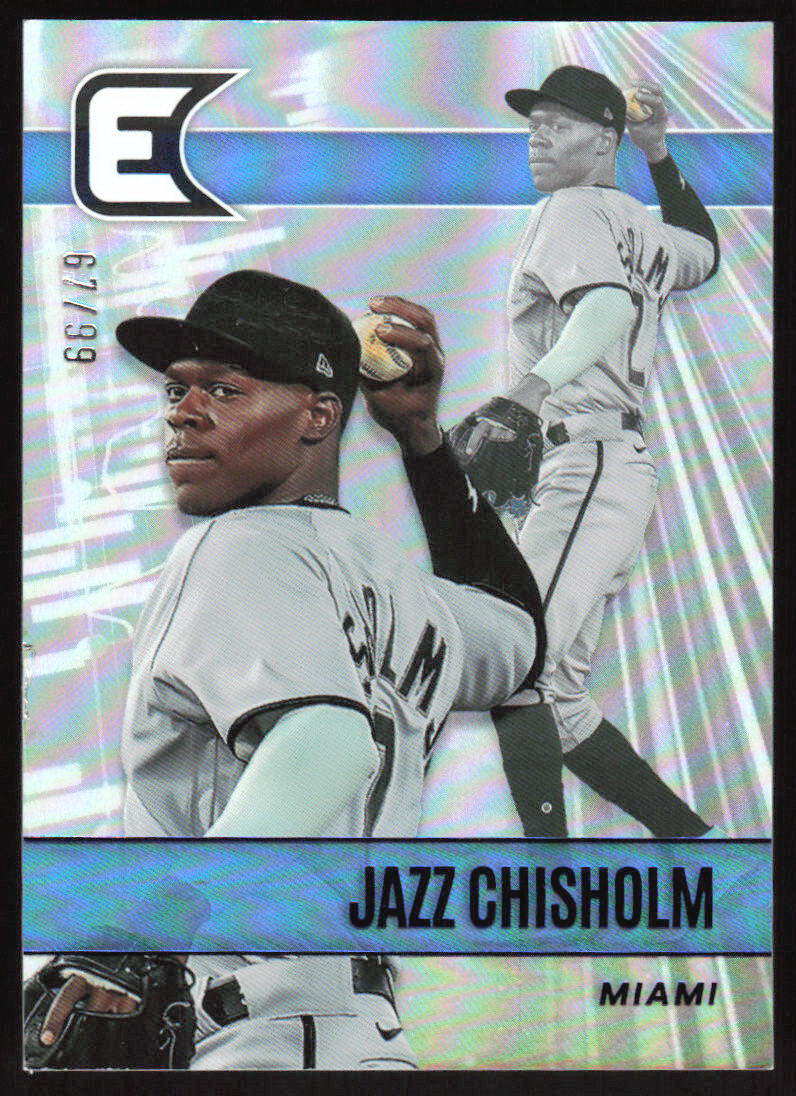 2022 Panini Chronicles Jazz Chisholm #20 Essentials Blue #'d /99