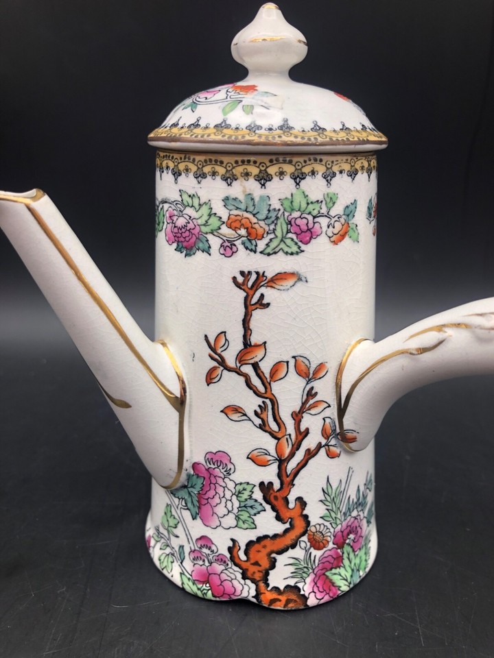 Rare Vintage Royal Doulton DRESDEN Mini Coffee Pot or Hot Water Pot eBay