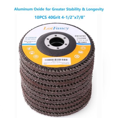 4-1/2'' 40 Grit Aluminum Flap Discs Sanding Grinding 4.5 7/8'' Angle Grinder Wheel