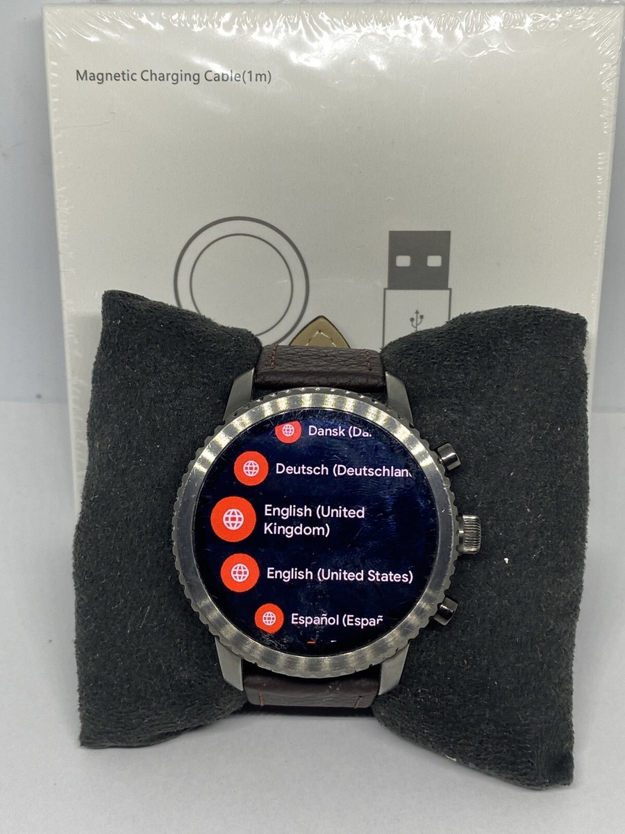 Fossil Q Explorist Gen 45mm Smoke Stainless Steel Smartwatch
