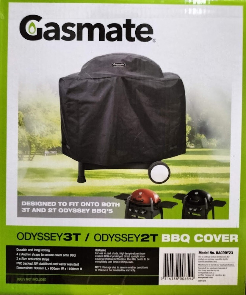Gasmate Odyssey 3T & 2T BBQ Cover Black for sale online eBay