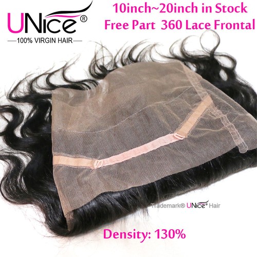 UNice Hair Peruvian Body Wave Human Hair 3 Bundles With 360 Lace Frontal Closure - Picture 4 of 15