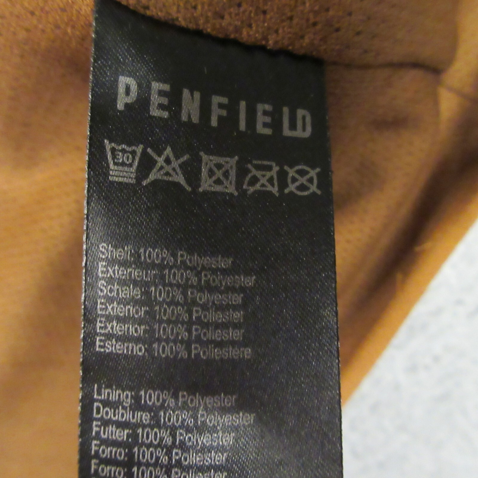 Penfield Womens  Deep Pile Fleece Vest Jacket size XL Oatmeal Sherpa Retro