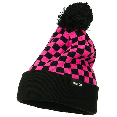 Warm Cuffed Long Knit Beanie Hat 