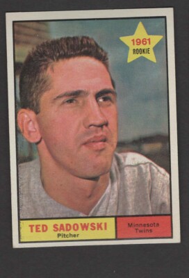 1961 TOPPS BB #254 TED SADOWSKI/TWINS EX/MT