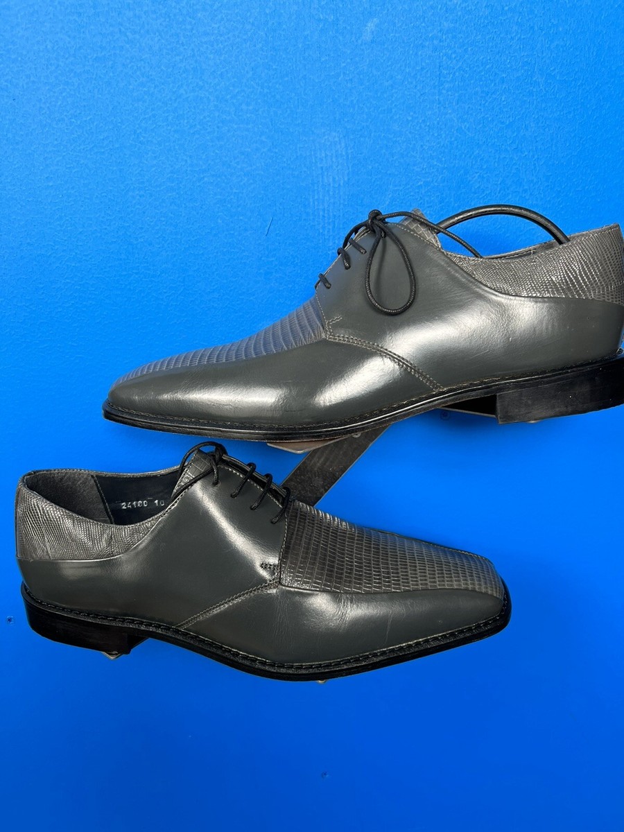 Stacy Adams Garcea Blue Leather Croc Lizard Print Oxford Cap Toe Shoe 10 M Stacy Adams Mens Size 10.5 M Blue Croc | Mercari main image 4