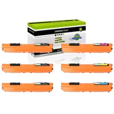 GREENCYCLE CE310A 126A Color Toner Set Fits For HP LaserJet MFP M175a M175nw Lot