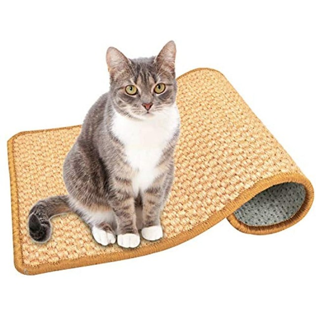 Cat Scratching Mat Carpet/Natural Sisal Scratcher Mat, AntiSlip