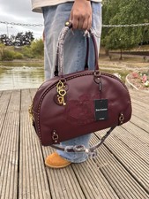 Y2k/2000s Juicy Couture Vintage Style Pu Leather Bowling Bag