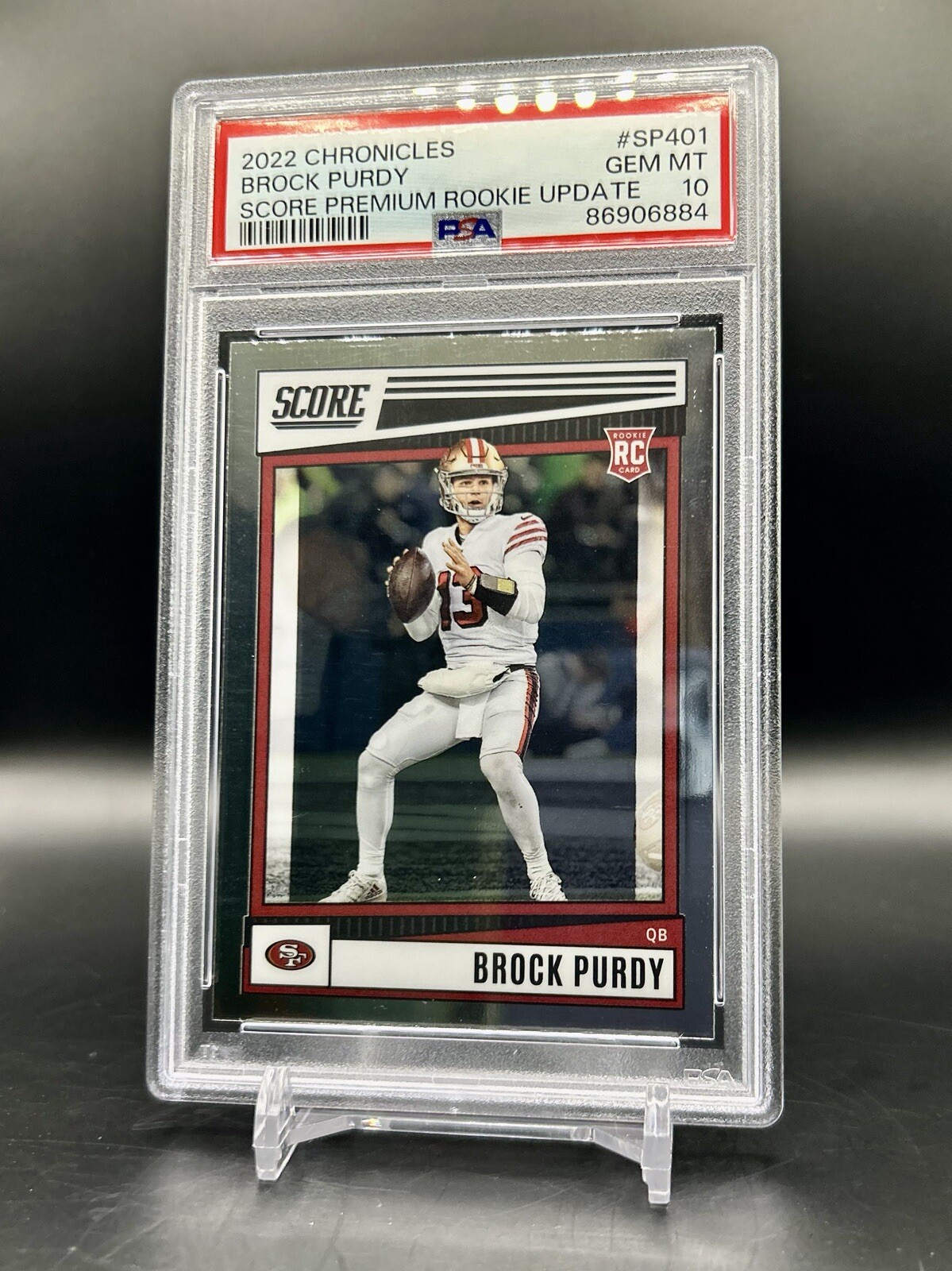 2022 Chronicles Score Premium Rookie Update Brock Purdy PSA 10 49ers