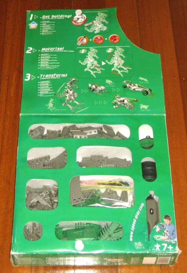 Complete Meccano Dinosaur Transforming Speed Play Set In Box - Image 2 of 3