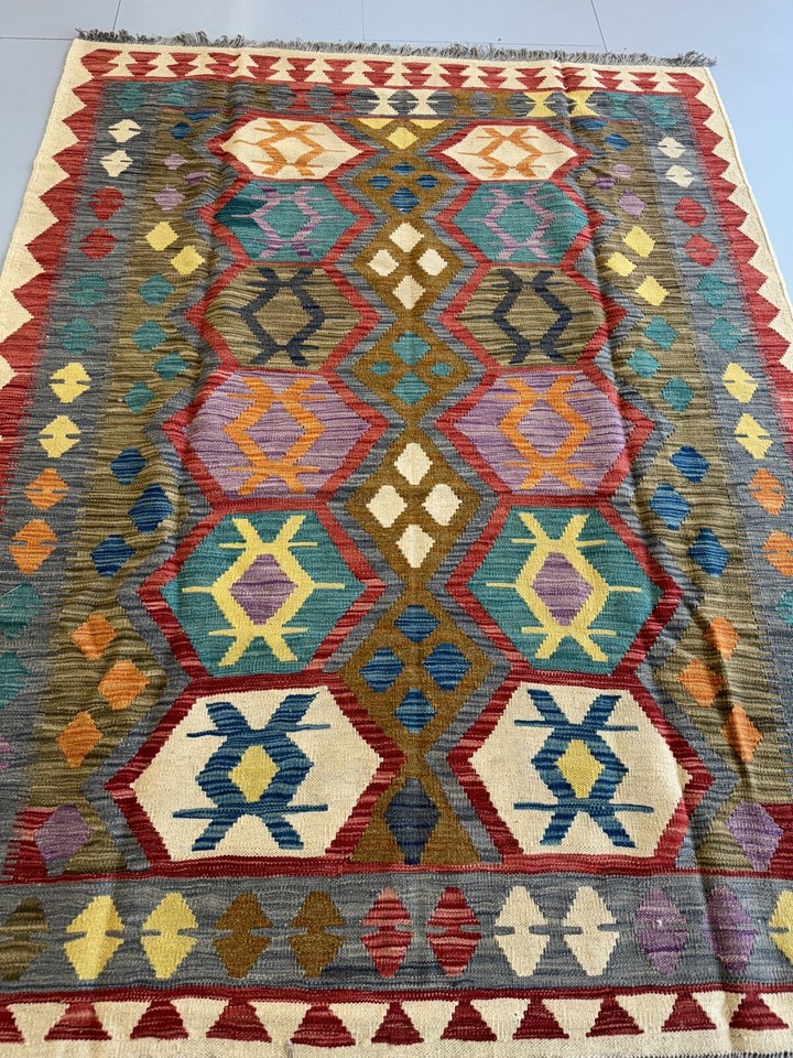 Rug 200cm X 158 LUXURY Chobi Afghan Kilim Tribal JOHN LEWIS HANDMADE WoolRunner eBay