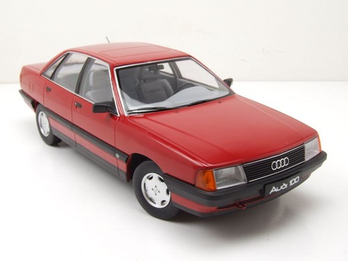 Audi 100 C3 1989 rojo claro modelo de coche 1:18 triple9 - Imagen 8 de 9