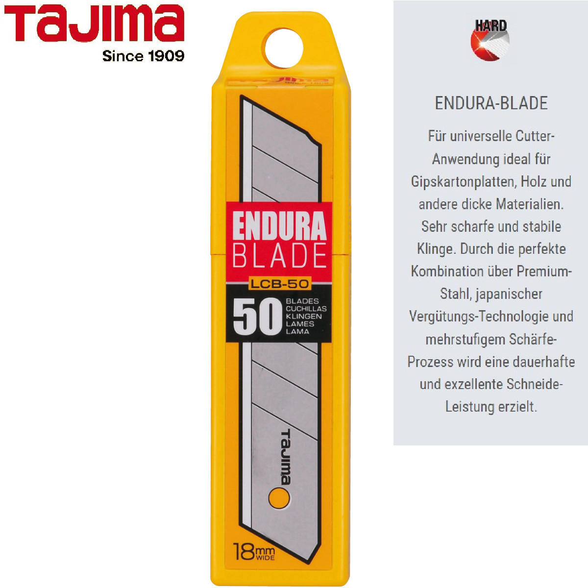 Tajima Endura Blade Abbrechklingen 18 mm 50 Stück