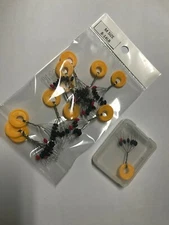 96 Fishing Rubber Float Bobber Stops Pitch Sinker S M L size Black